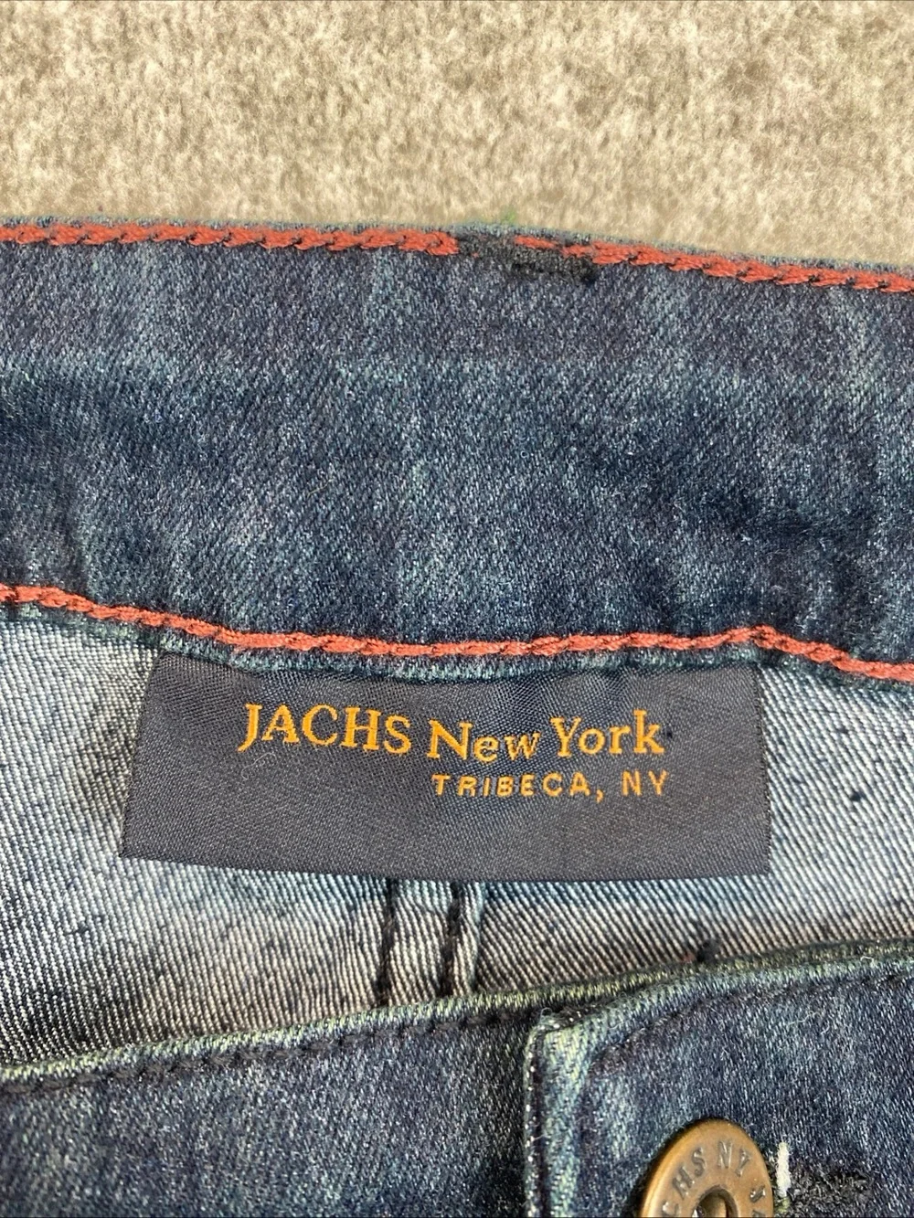 Jachs New York Straight Leg jeans Mens 32x30 Dark Wash Cotton Spandex